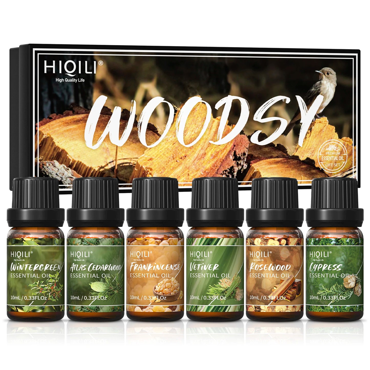 HIQILI Fragrance Oil Set 6 Pieces Pure Perfume Oils Diffuser
