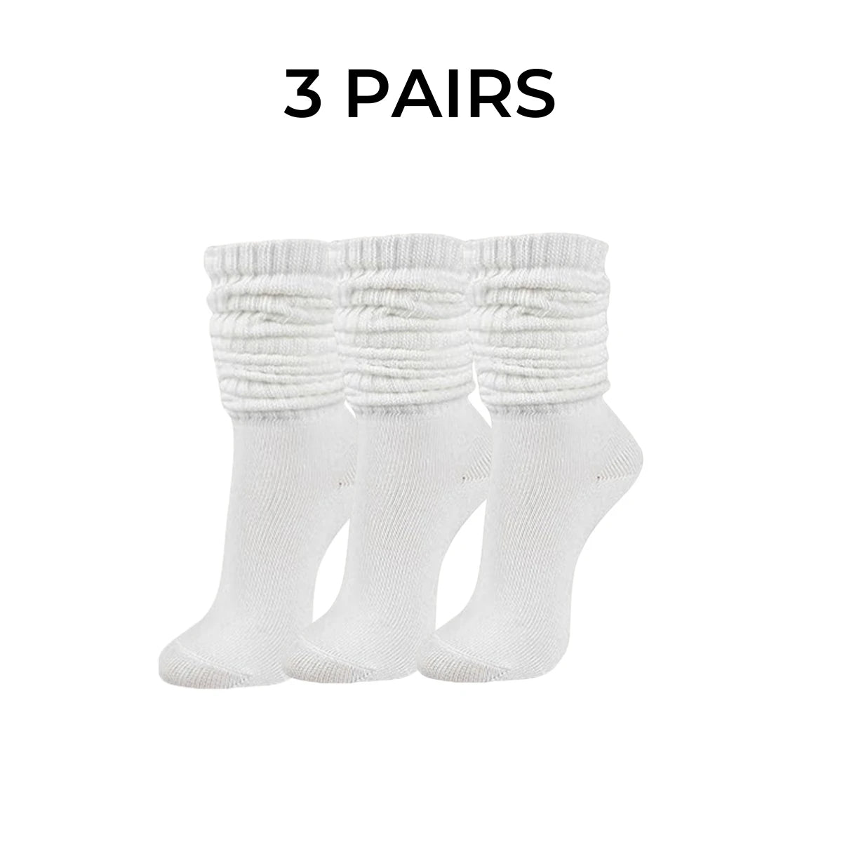 Women's Slouch Knit Socks Six Pairs Pack Winter Casual Crew