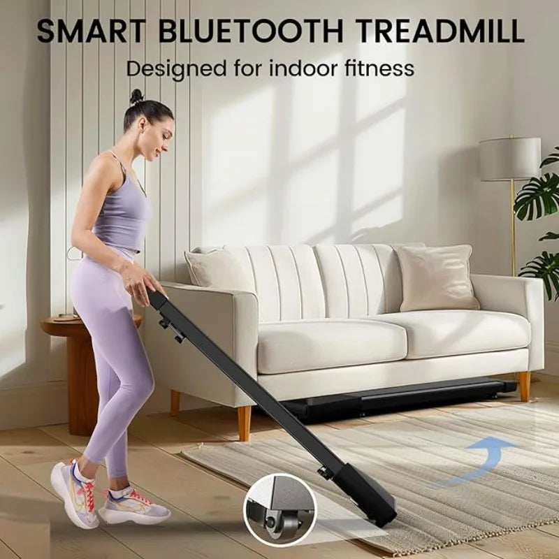 Superun 2-in-1 Home Office Walking Treadmill With App And Remote Control