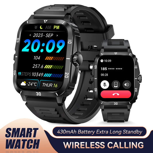EIGIIS Smart Watch 3ATM Waterproof IPS Display Heart Rate