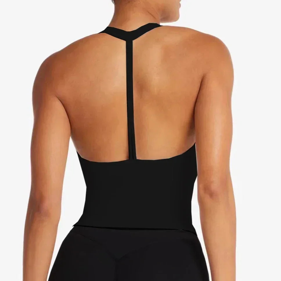 Women Yoga Chest Pad Sports Bra And Shorts Fitness Wear