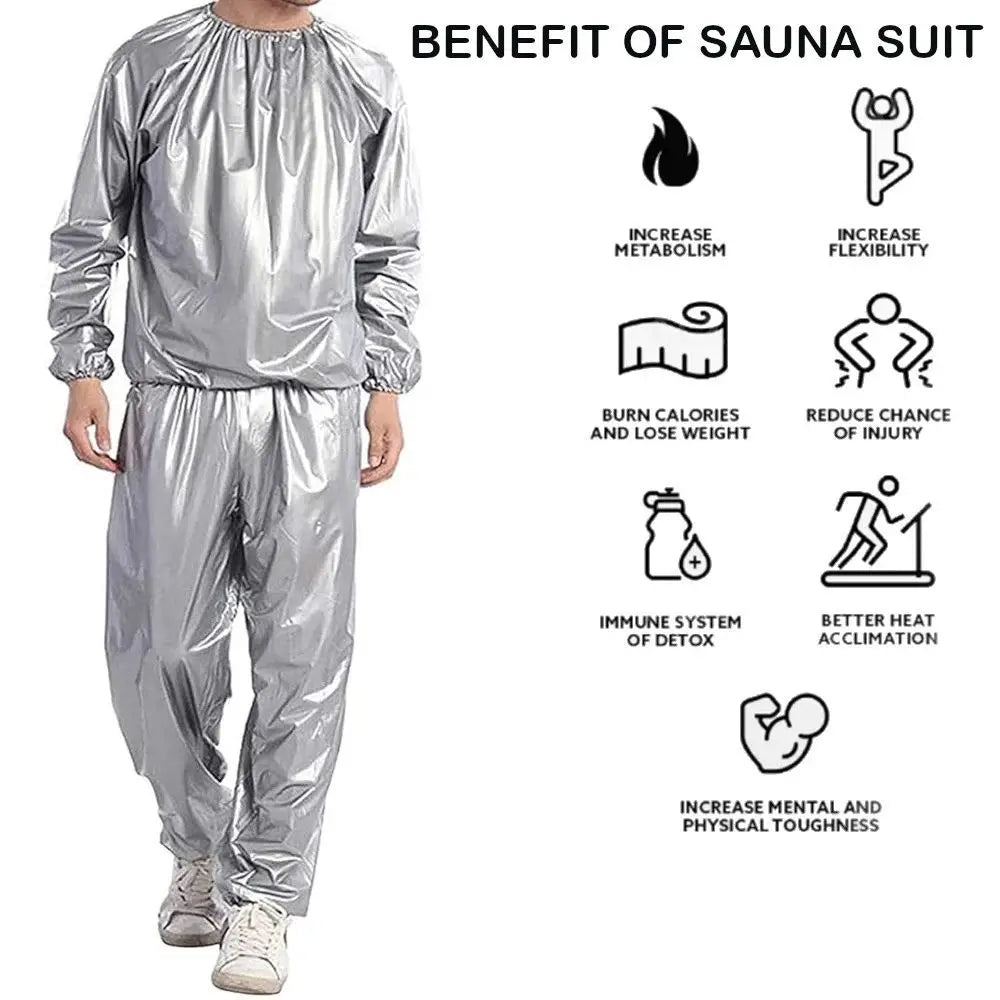 Men And Women Polyester Sauna Suit Fitness Sweat Suit Set