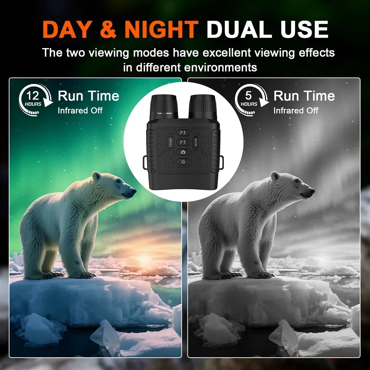 Digital Night Vision Binoculars With 6X Zoom Photo Video Recording