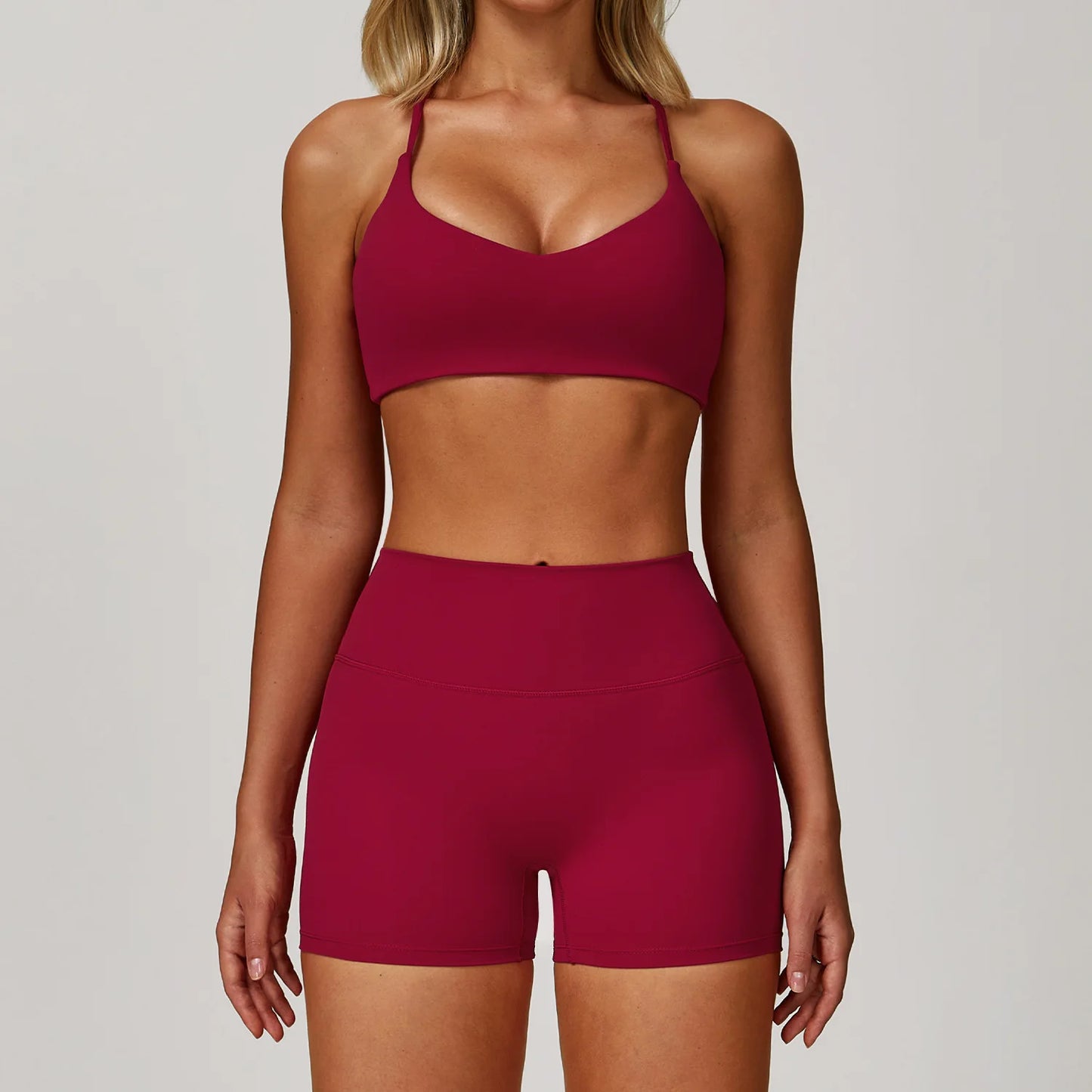 Women Yoga Set 3 Piece Gym Wear High Waist Leggings