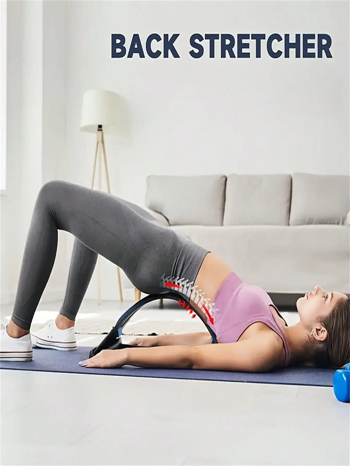 Adjustable Back Stretcher For Cervical Traction And Waist Support