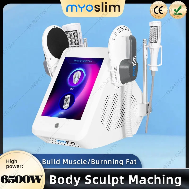 360 Degree 2 IN 1 EMS Roller Slimming Cellulite Reduction Machine 200HZ Inner Ball Roller Infrared Vacuum Roller Massage Beauty