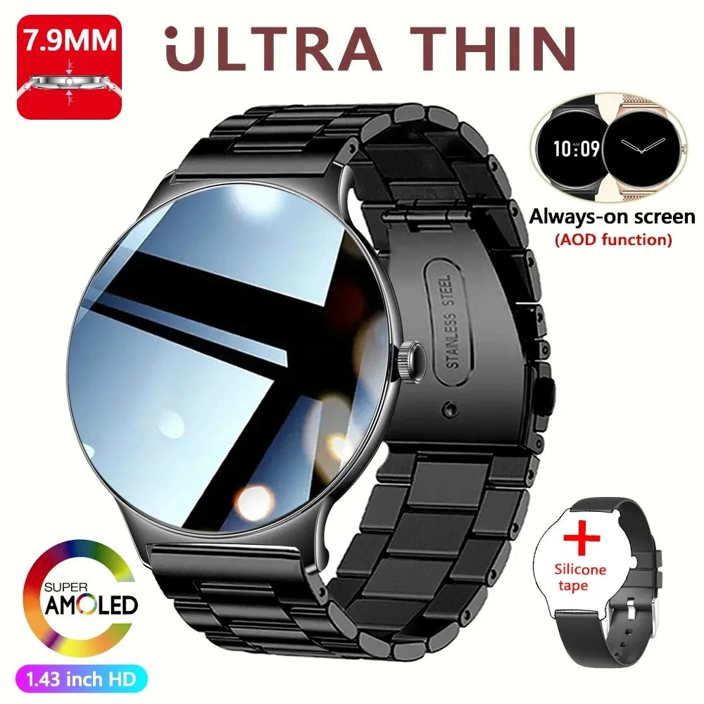 Hiwego Women Ultra Thin Smart Watch With Always On Display