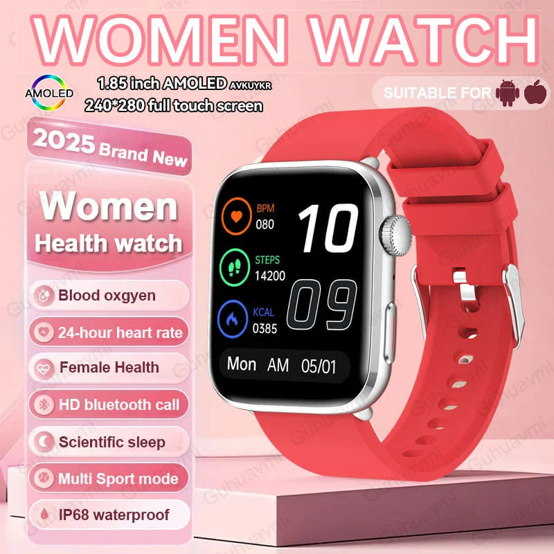 AI Smart Diagnosis Watch HRV PPG Blood Pressure Health Monitor NFC IP68