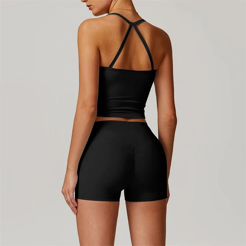 Nude Feel Yoga Set 2 Piece Sports Outfit For Women