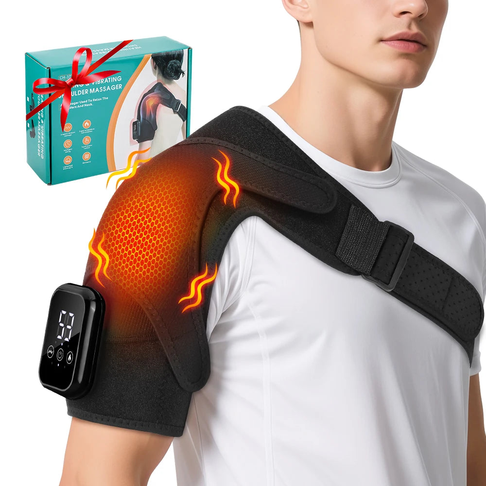 PASTSKY Heated Shoulder Massager With Vibration And Adjustable Heat