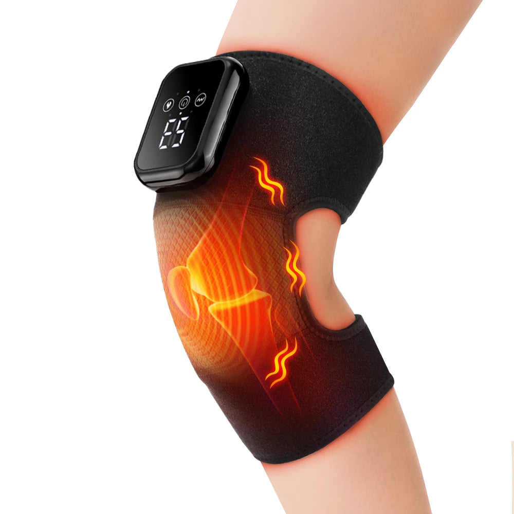 AFDEAL Electric Heated Knee Massage Pad With 3 Level Heat