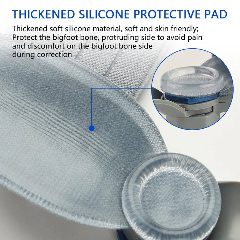 Adjustable Unisex Bunion Corrector Foot Hallux Valgus Braces Rotatable Toe Separator Straightener Pedicure Finger Toe Corrector