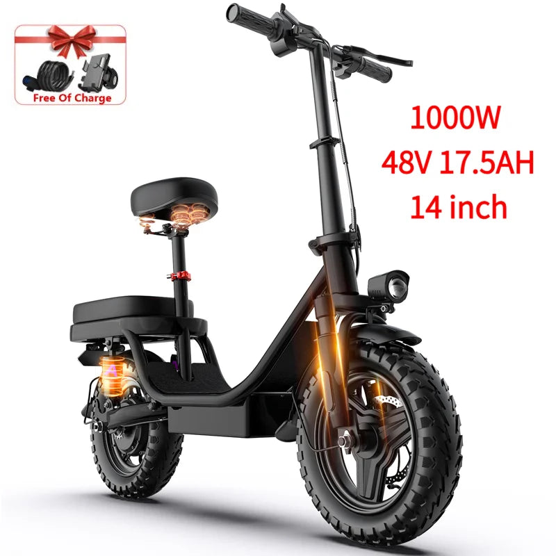 ZEFIORA Wild Beast Electric Bike UL2849 48V Front Brake