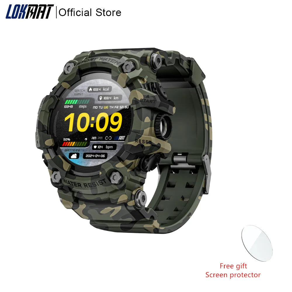 LOKMAT Rugged Sport Smart Watch Attack-GT Bluetooth Calls Waterproof