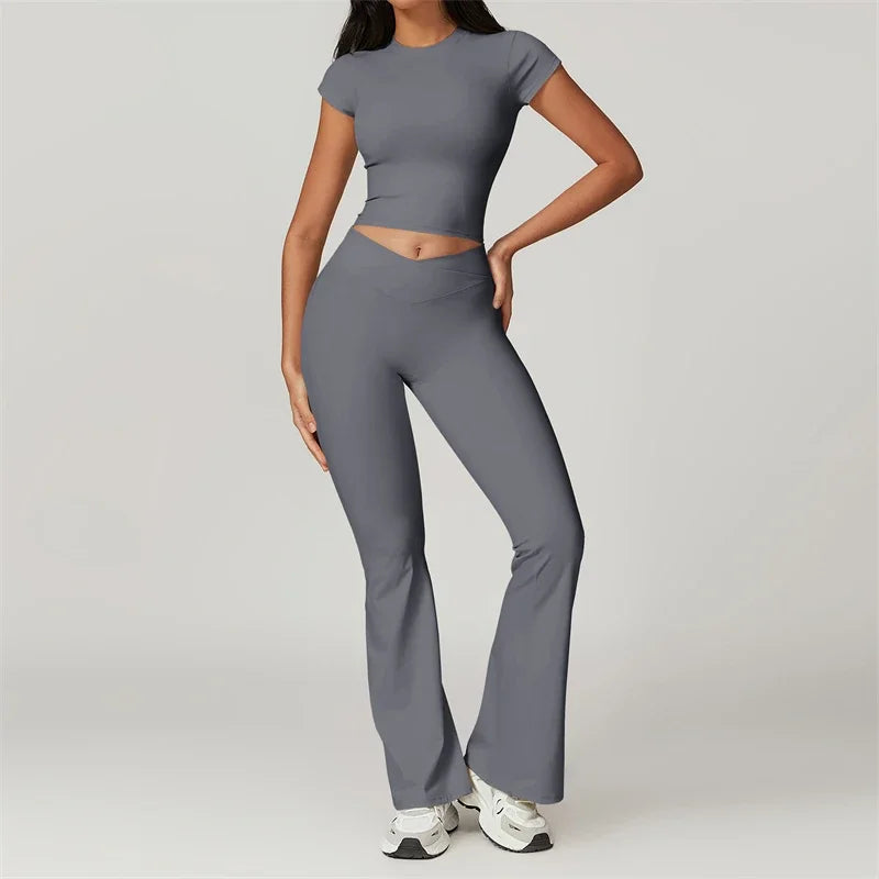 Nude Feel Yoga Set 2 Piece Sports Outfit For Women