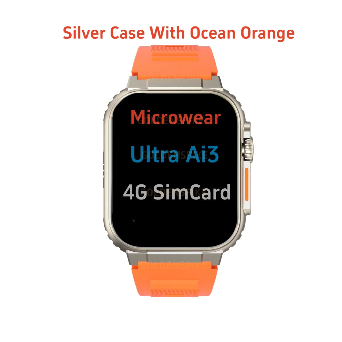 Microwear Ultra Ai3 5G Smartwatch Rotating Camera GPS Google Play