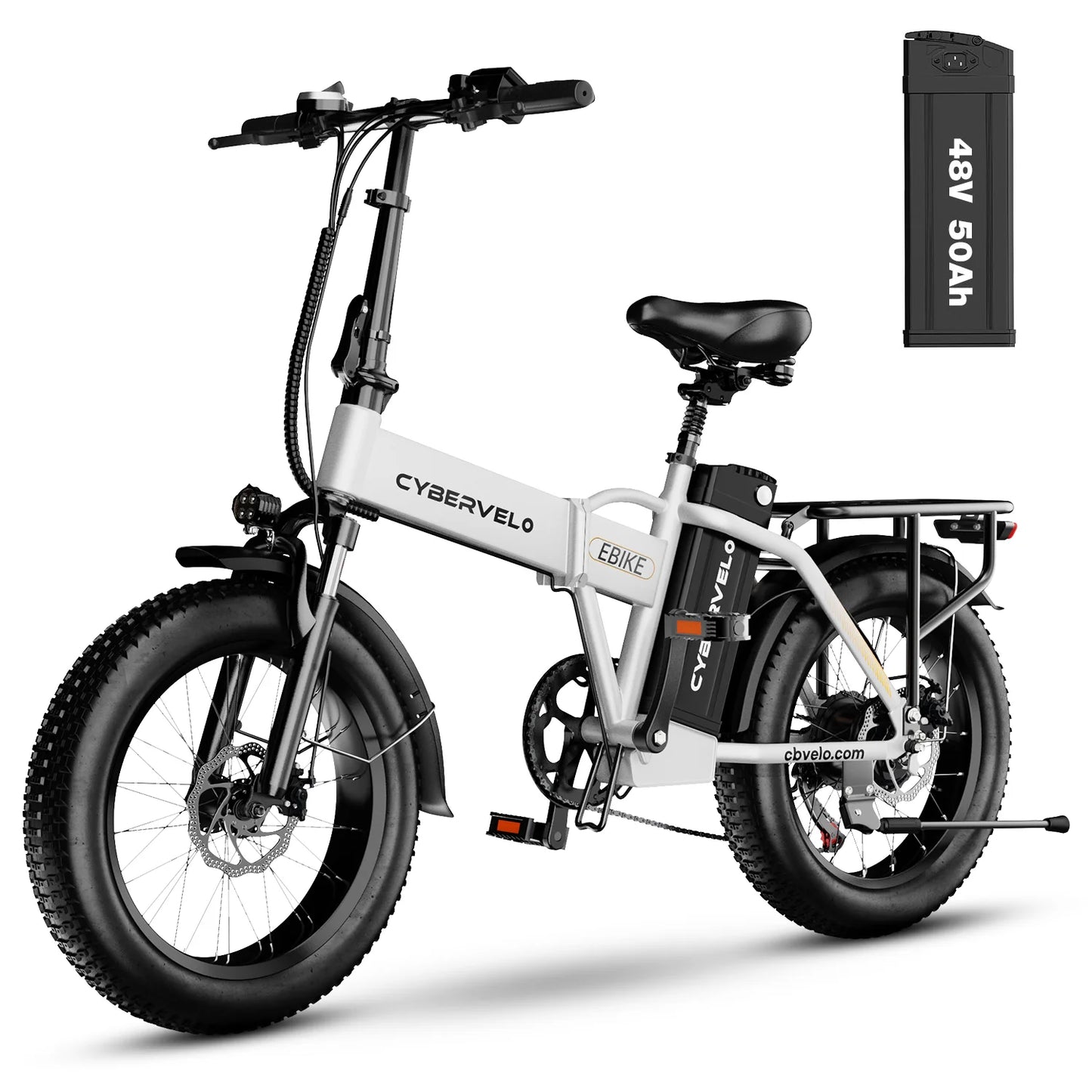 CYBERVELO EK4 1000W Folding Electric Bike 48V Battery