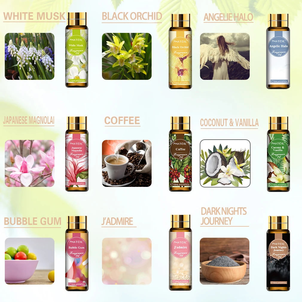 PHATOIL Nine Fragrance Oil Gift Set Assorted Scents