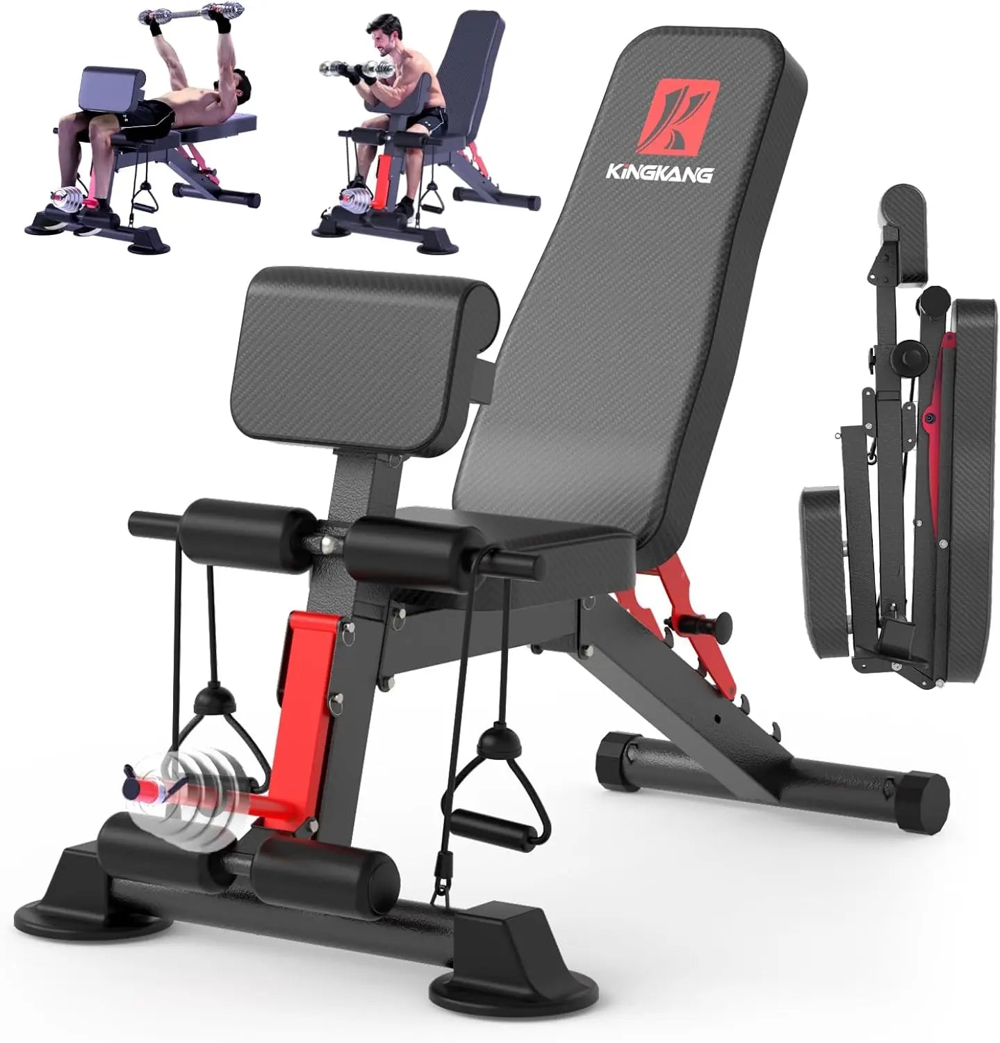 Foldable 14-in-1 Dumbbell Bench For 1000 Lbs Full Body Workout
