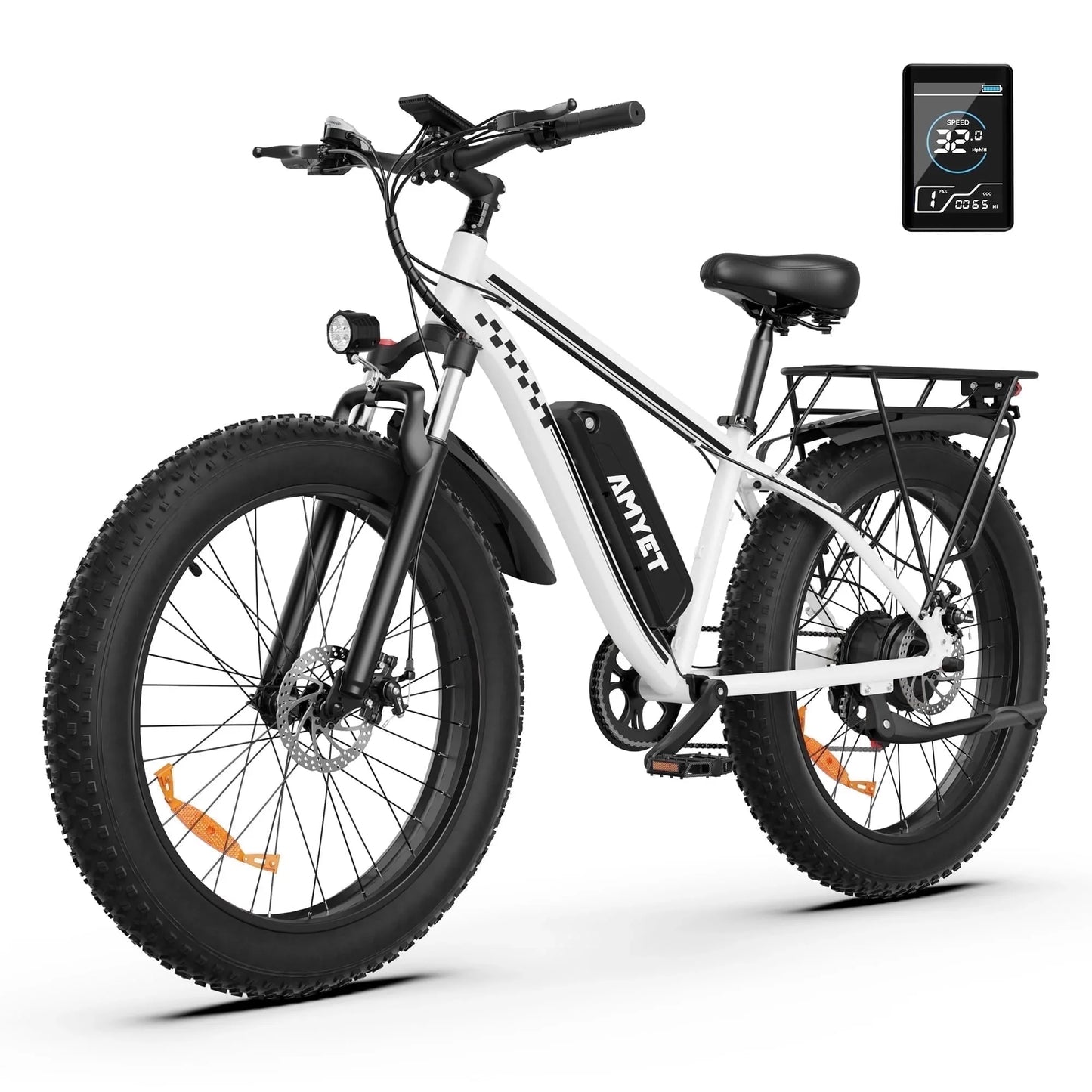 AMYET EB26 Electric Fat Tire Bike 1500W 48V 15Ah 31mph