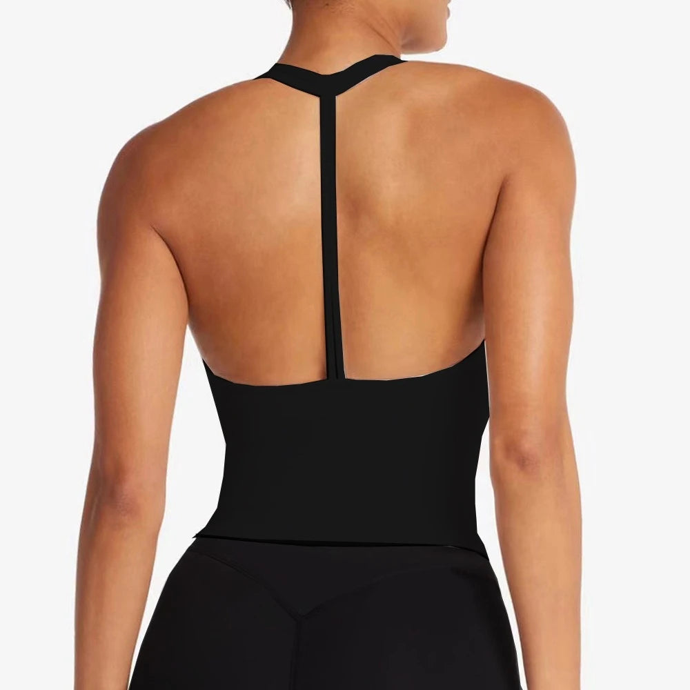 Women Yoga Chest Pad Sports Bra And Shorts Fitness Wear