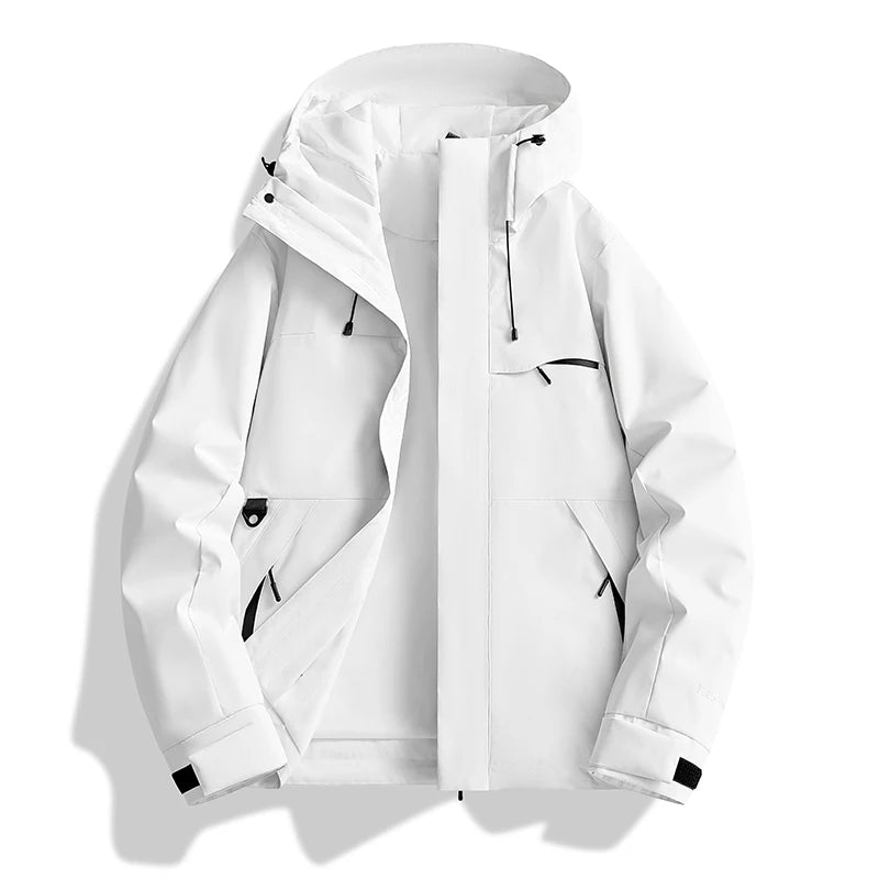 Waterproof Hooded Hiking Jacket for Women Outdoor Sports Trekking