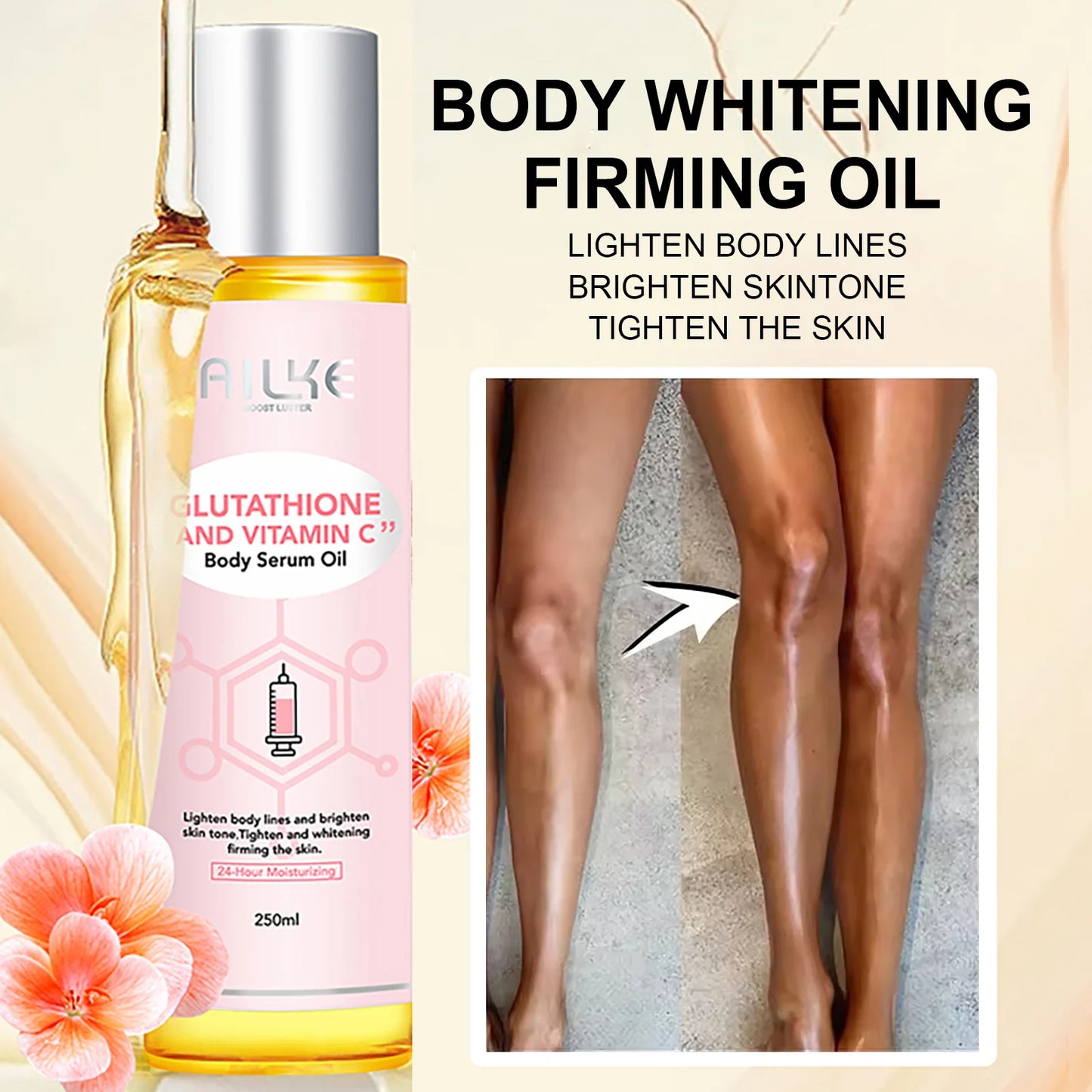 AILKE Vitamin C Moisturizing Whitening Massage Oil for Skin Types