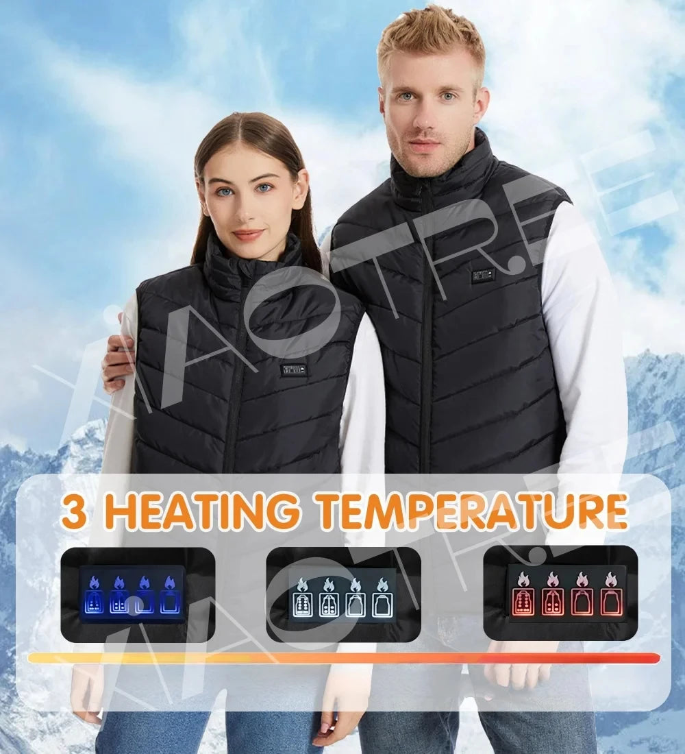 XIAOTREECN Heated Vest for Men and Women Thermal USB Jacket
