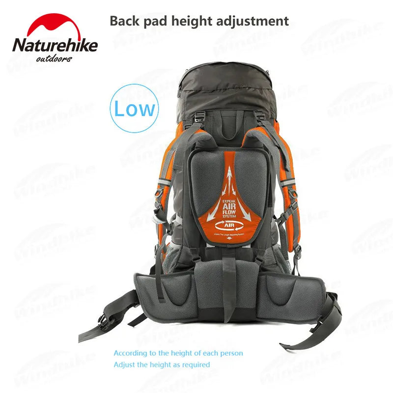 Naturehike Outdoor Hiking Backpack Rainproof With Rain Cover