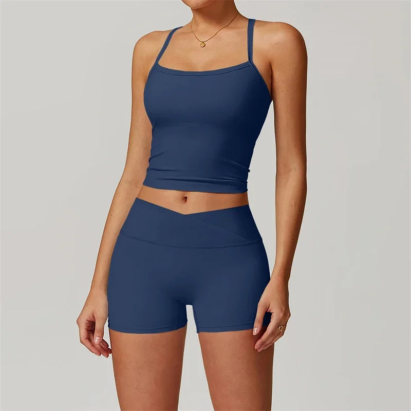 Nude Feel Yoga Set 2 Piece Sports Outfit For Women
