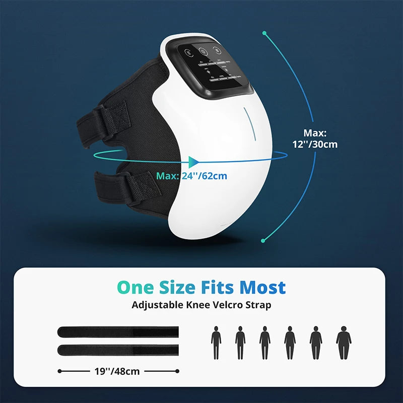 Medcursor Wireless Heated Knee Pad Massager With Vibration