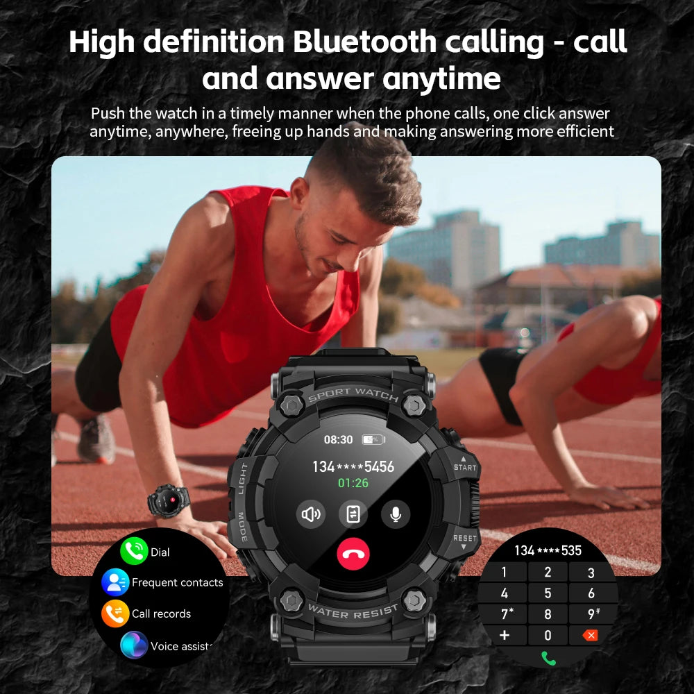 LOKMAT Rugged Sport Smart Watch Attack-GT Bluetooth Calls Waterproof