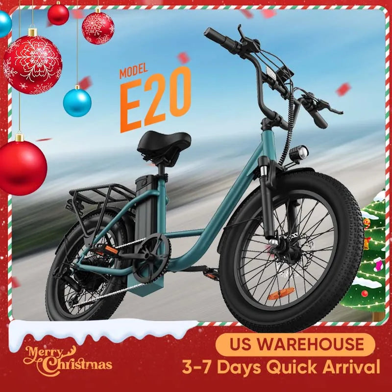 URLIFE E20 1000W Electric Fat Bike With Removable Battery