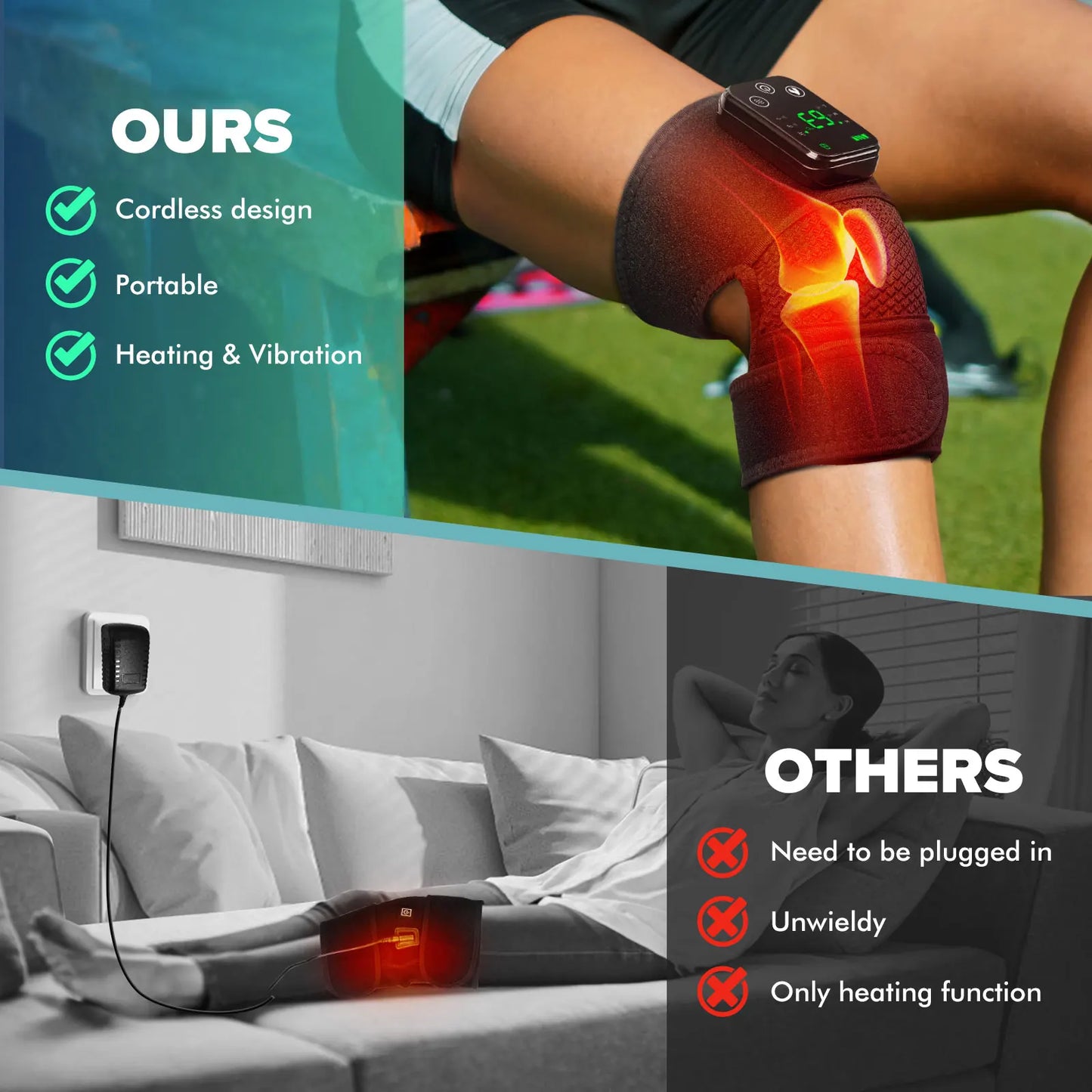 Intelligent Electric Knee Protection Massager With Heating And Warm Compress