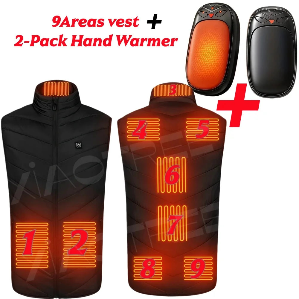 XIAOTREECN Heated Vest for Men and Women Thermal USB Jacket