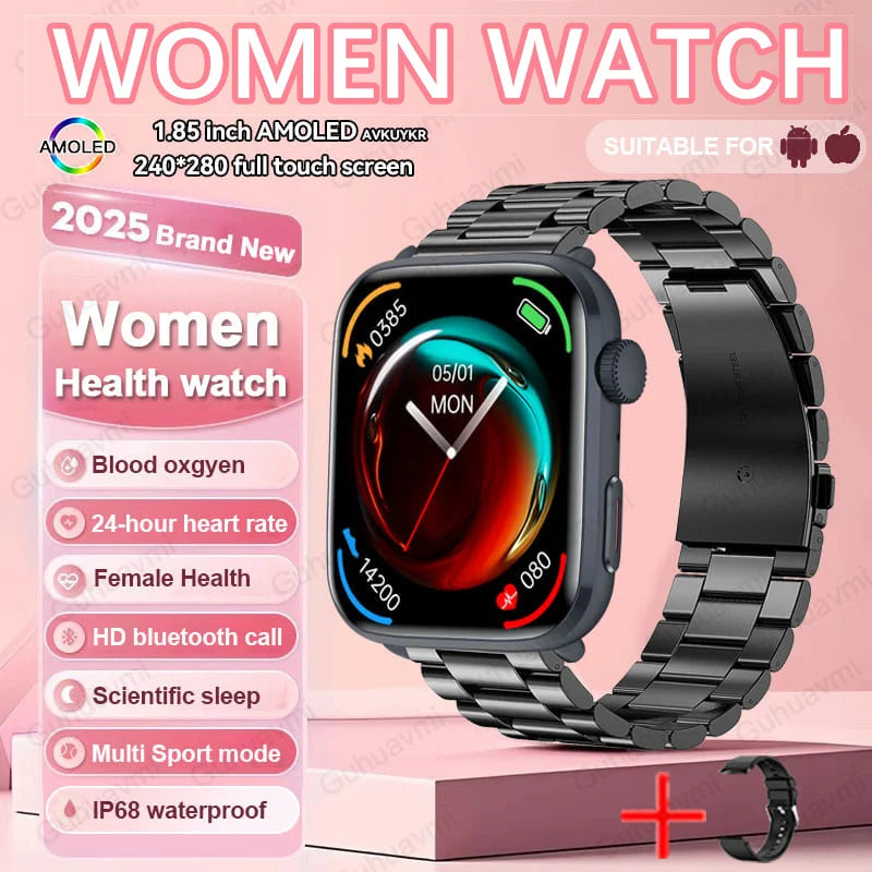 AI Smart Diagnosis Watch HRV PPG Blood Pressure Health Monitor NFC IP68