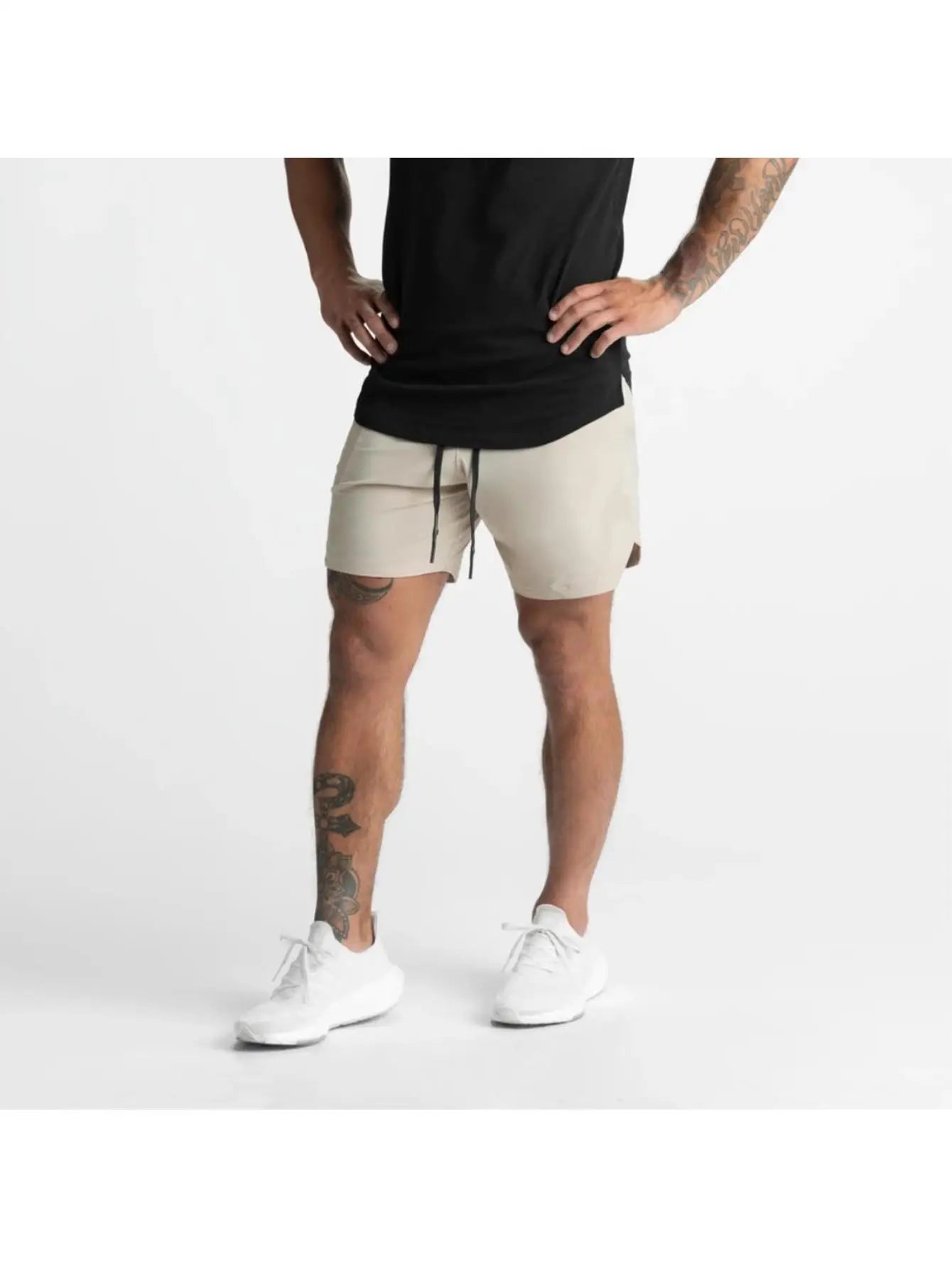 Shorts Men's Running Sports Training Fitness Shorts Jogging Shorts Quick Dry Breathable Lightweight Sports Shorts