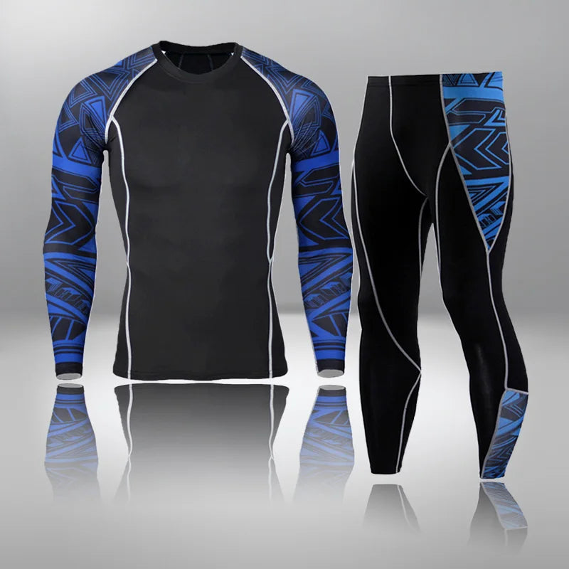 DaFeiBang Men's Thermal Underwear Set Compression Quick Dry