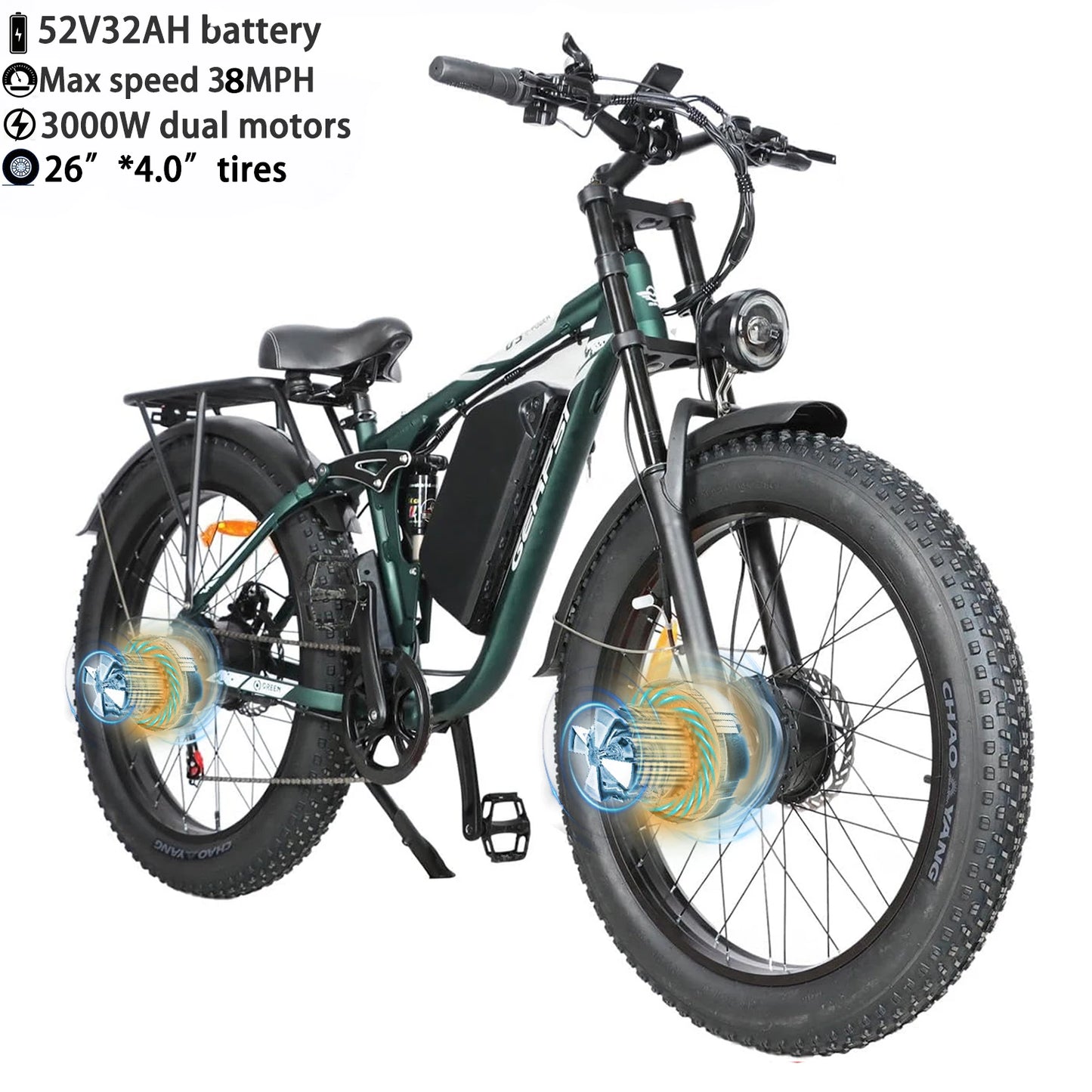 Baolujie Peak Power Electric Bicycle 1500W 3000W 5000W E Bike
