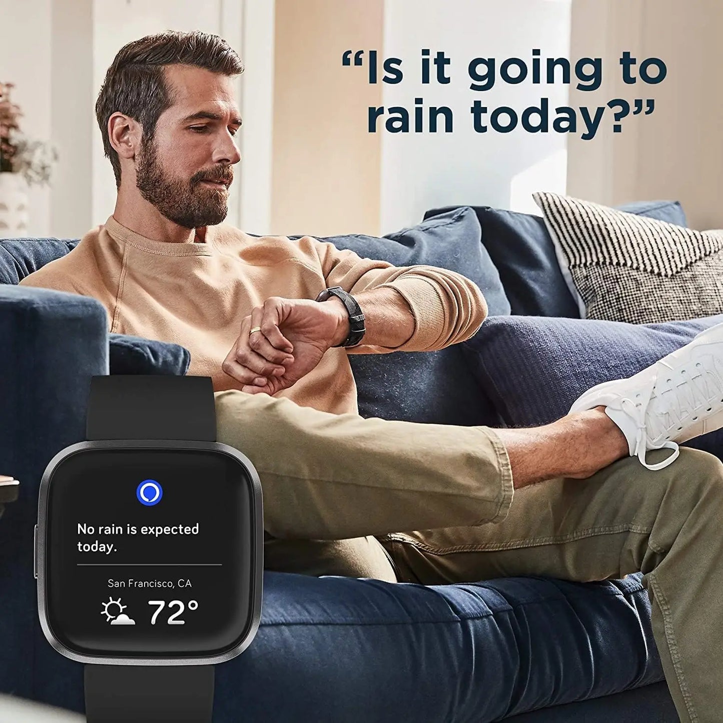 DIXSG Fitbit Versa 2 Health And Fitness Smartwatch With Alexa