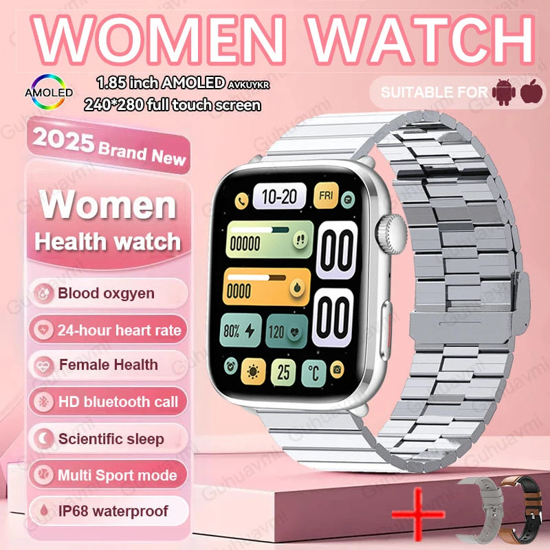 AI Smart Diagnosis Watch HRV PPG Blood Pressure Health Monitor NFC IP68