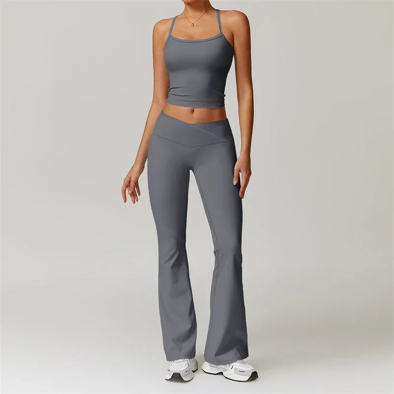 Nude Feel Yoga Set 2 Piece Sports Outfit For Women