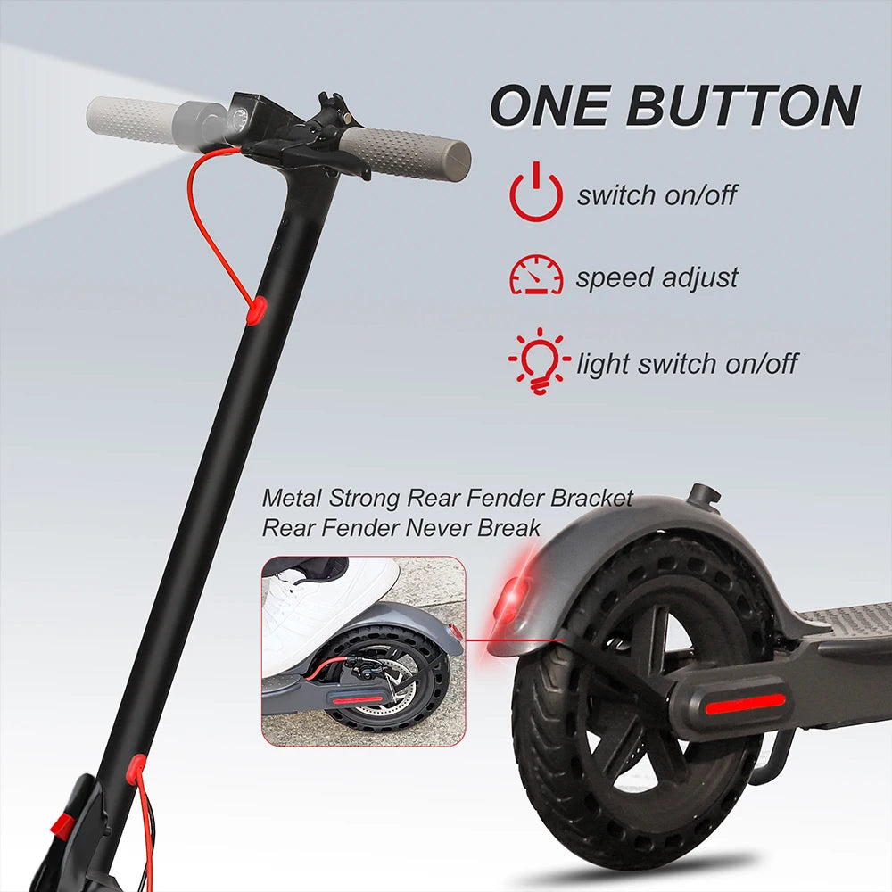 AOVOPRO ES80 350W Foldable Electric Scooter 19 MPH App Control Adults