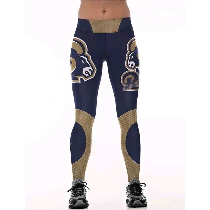 Junxi Wan 3D Cat Print Leggings Women High Waist Fitness