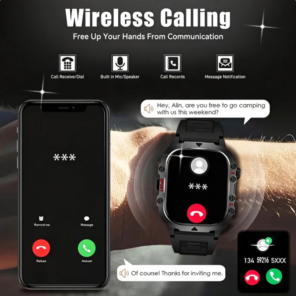 ERUN Smart Watch With Wireless Calling And Multi Sport Tracking