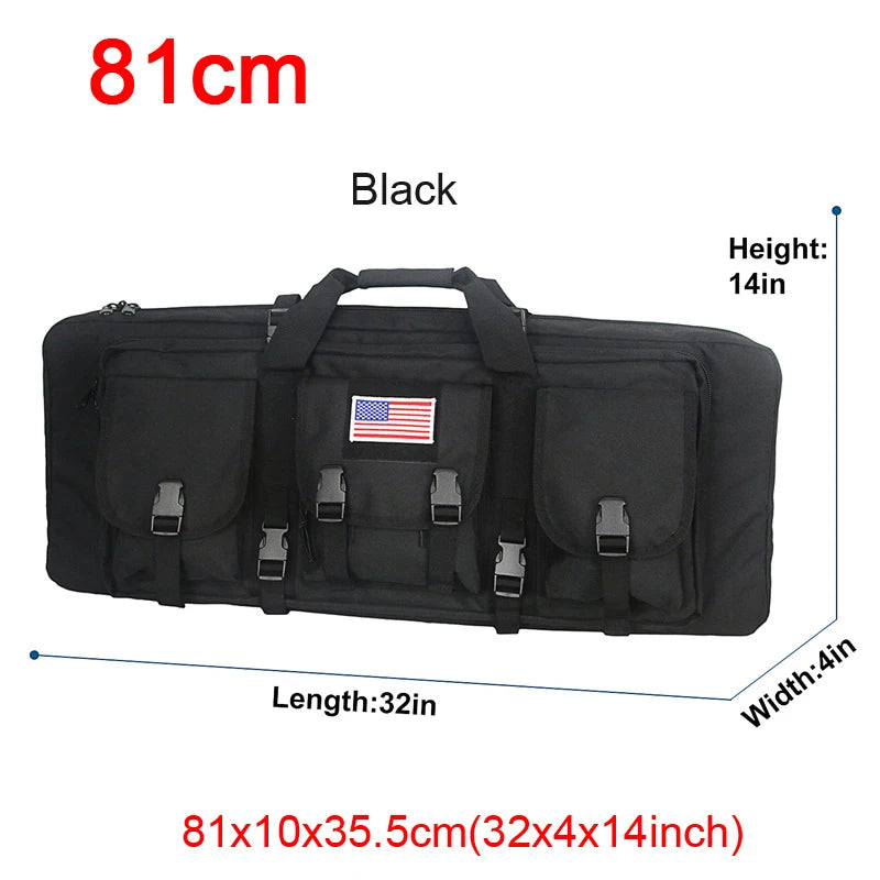 LQARMY Tactical Double Rifle Case Molle Bag Sniper Airsoft