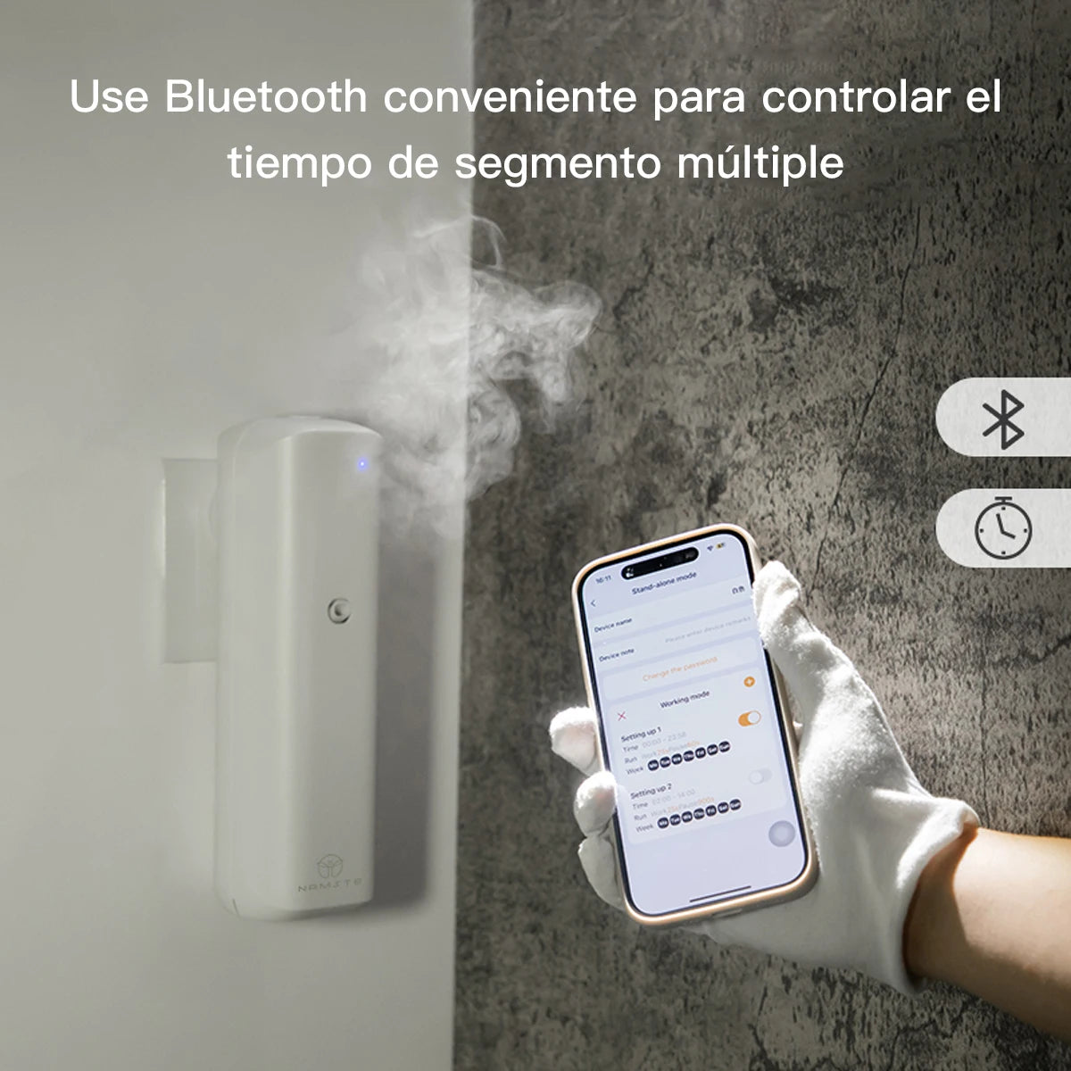 Namste Plug In Wall Fragrance Diffuser Bluetooth Waterless