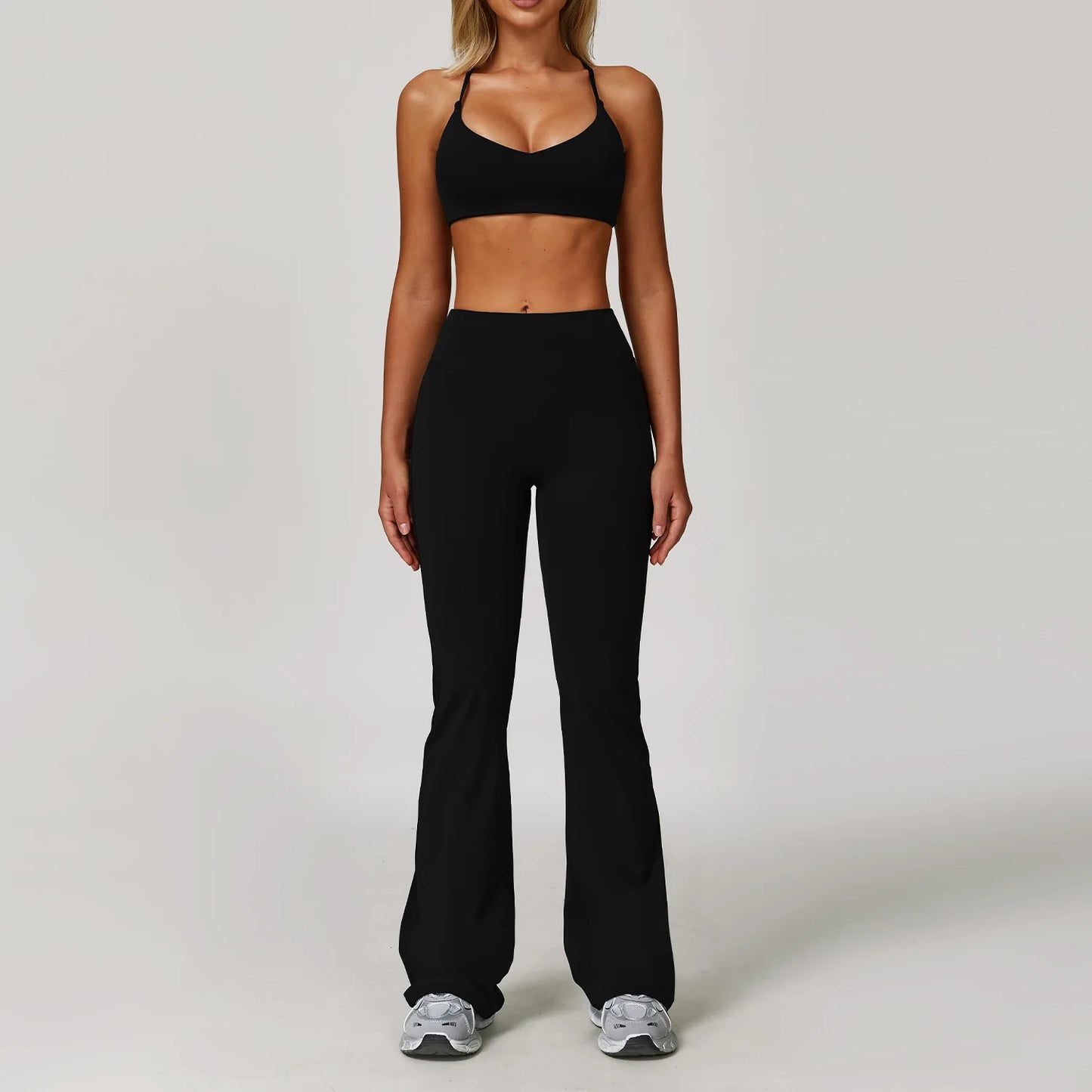 Women Yoga Set 3 Piece Gym Wear High Waist Leggings