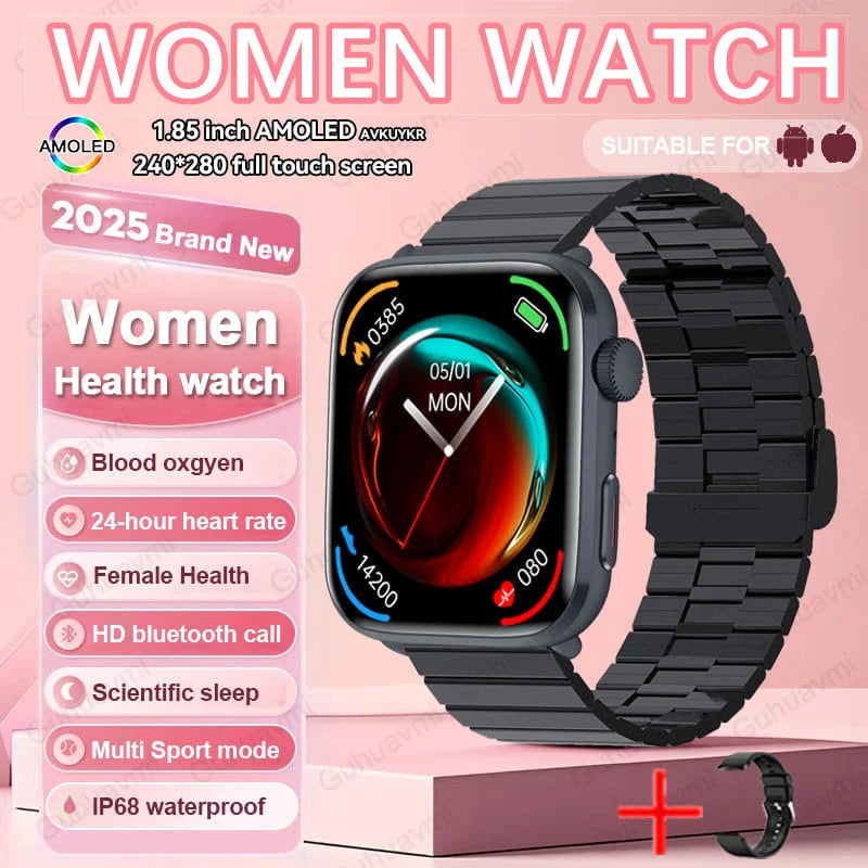 AI Smart Diagnosis Watch HRV PPG Blood Pressure Health Monitor NFC IP68