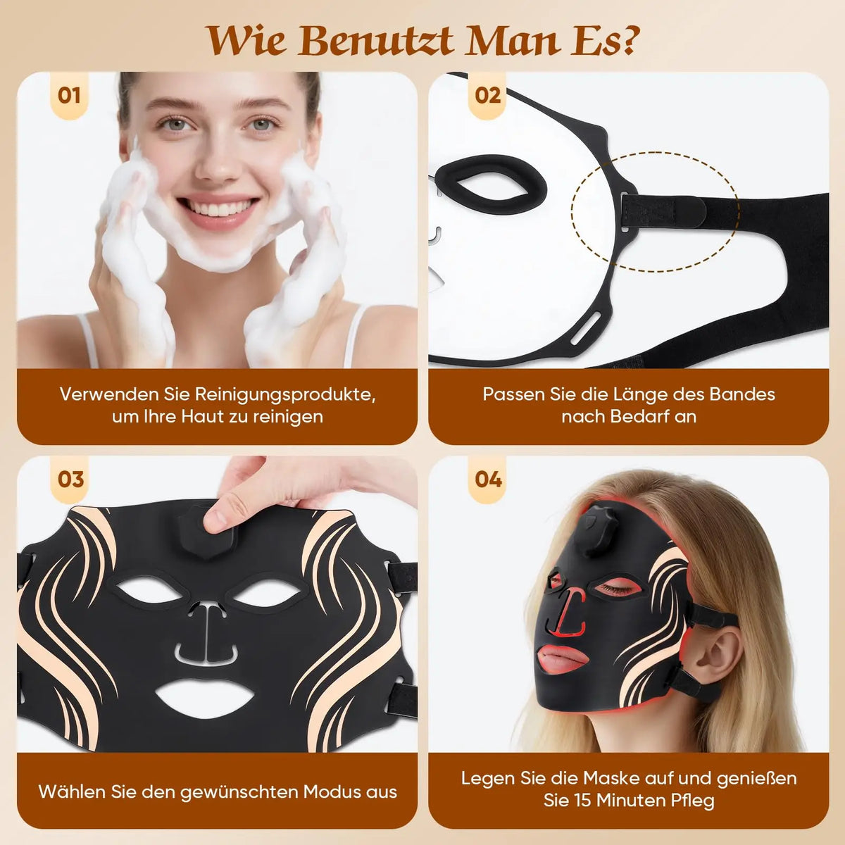 UBilli LED Facial Mask For Photon Skin Therapy And Rejuvenation